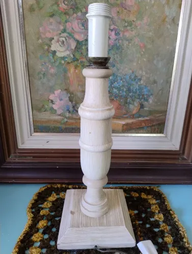 Abajur Vintage Decorativo em madeira