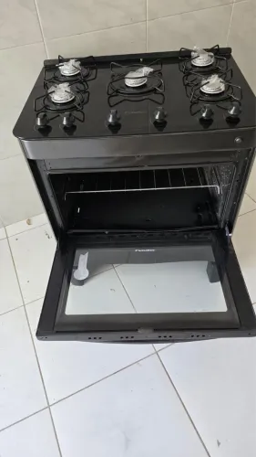 Fogão Esmaltec de Vidro 5 Bocas 