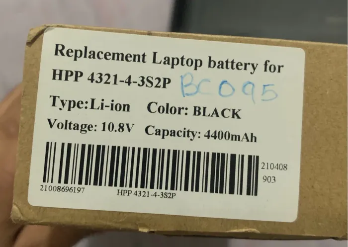 Bateria HPP 4321-4-3s2p , troco por outra ou vendo !!