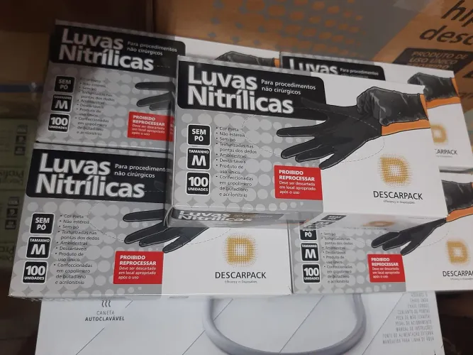 Luvas nitrilicas