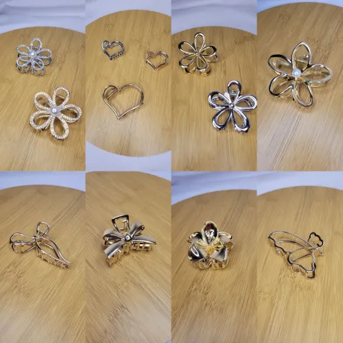 Acessórios de cabelo/prendedor/piranha dourado ou prata, a partir de R$12 cada