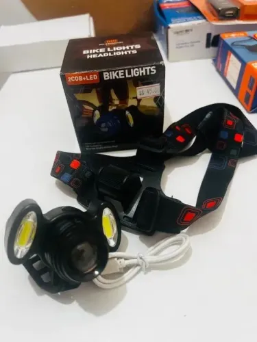 Farol Lanterna Recarregável para uso em Bike ou Capacete