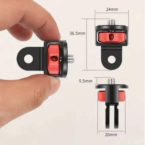 Adaptador para câmeras de ação em alumínio 