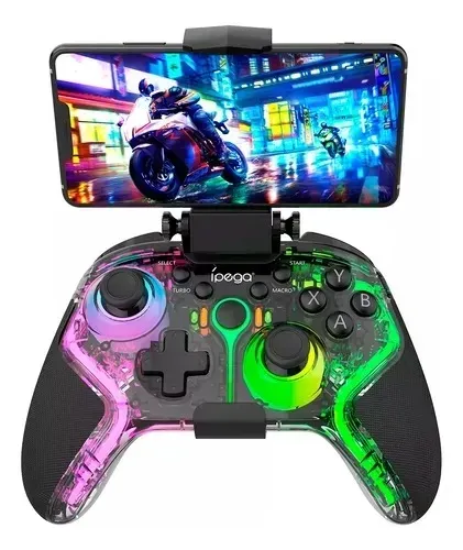 Controle Gamer Bluetooth Turbo Led Rgb 4 Em 1 Ipega 9666t - Rgb
