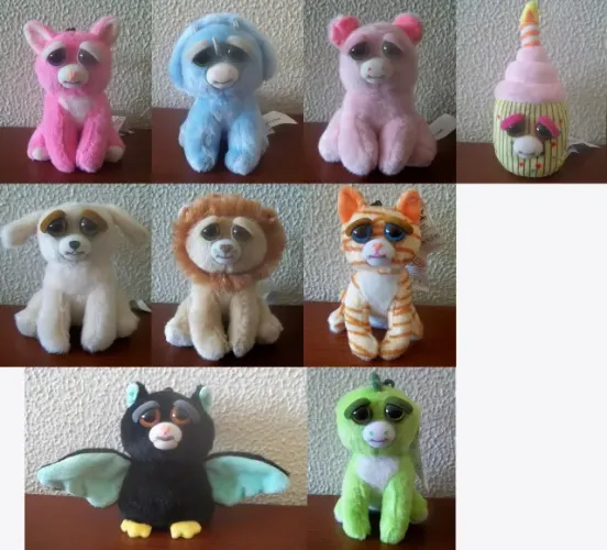 Chaveiros de Pelúcia Feisty Pets - Por Unidade