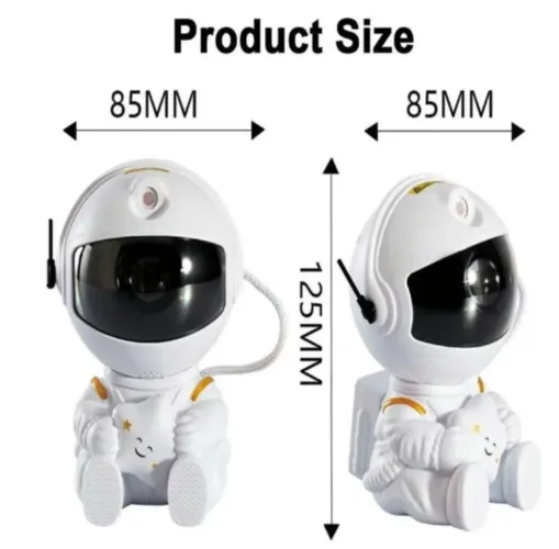 Luminaria Led Projetor De Luz Astronauta Galaxy Nebuloso
