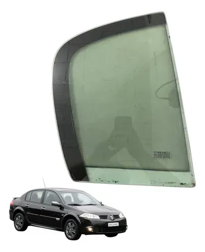 Vidro Fixo Da Porta Traseira Direito Megane 2007 2011 Usado