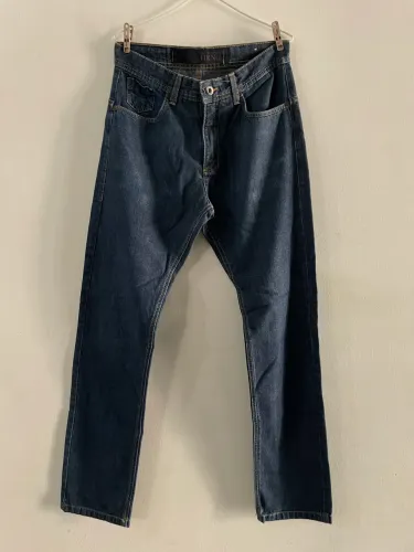 Calça jeans masculina reta 