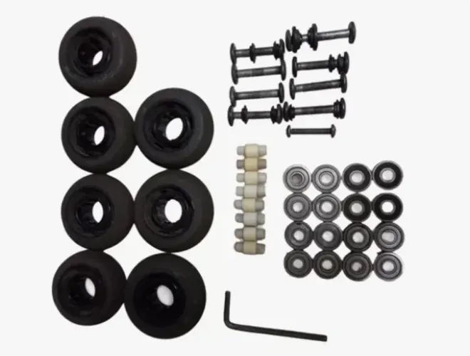 7 Rodas 16 Rolamento E Parafuso Para Patins Rollerblade Orig (Usado)