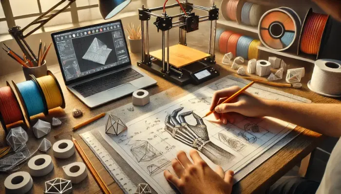Impressão 3D de peças de reposição, engrenagens, maquetes e protótipos.