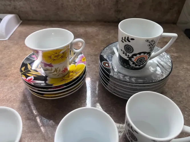 2 jogos de xícara de café