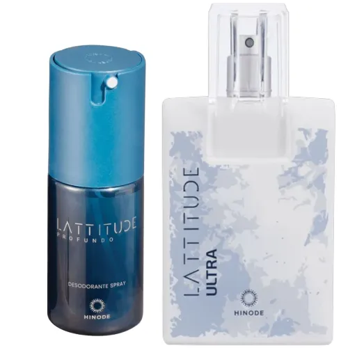 Kit perfume Lattitude ultra e desodorante spray lattitude profundo 