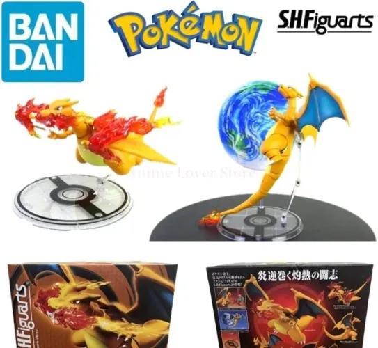 Charizard S.h.Figuarts Bandai - com Caixa Parda