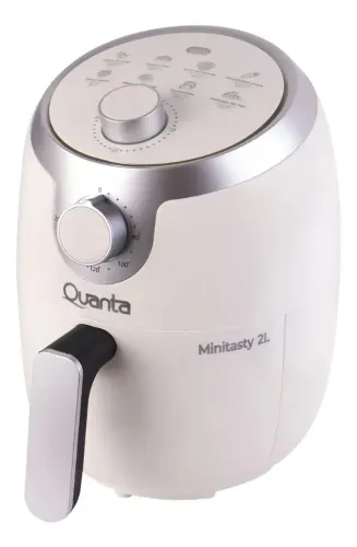 Fritadeira Elétrica Airfryer Quanta 2L 1000W Branca Controle Manual
