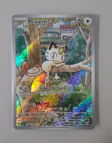 Carta Pokemon Meowth Full Art (106/094) (Nm) Original