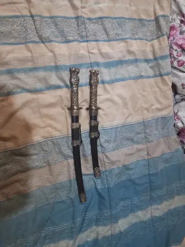 Espadas japonesas kit daisho para decoração.