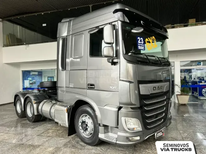 Caminhão DAF XF 480 Space Cab 6x2 2023 - Cavalo trucado, baixa Km, revisado e com garantia