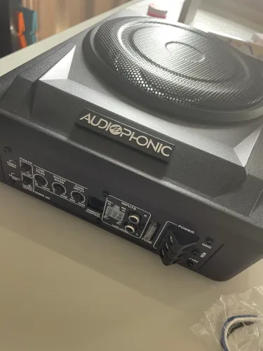 Caixa amplificada subwoofer 8 polegadas Áudiophonic