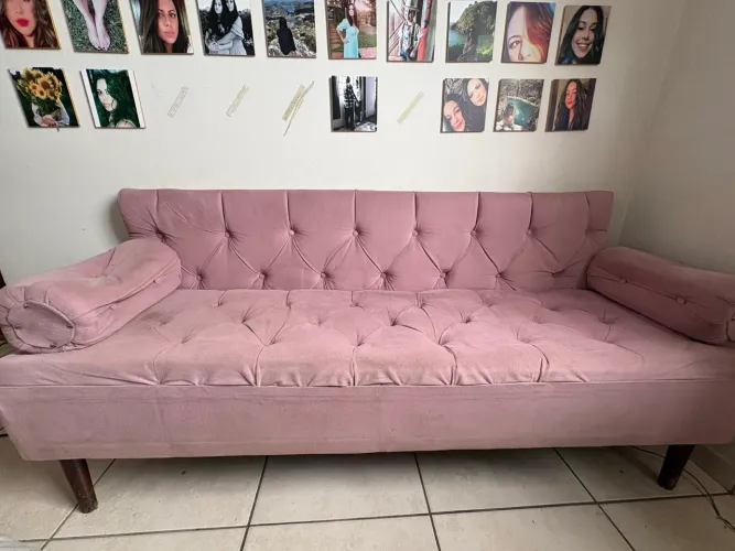 Sofá rosa princesa
