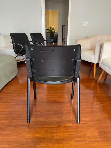 Conjunto de 6 cadeiras com assento estofado