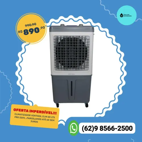 Climatizadores ventisol de 16 a 125 lts
