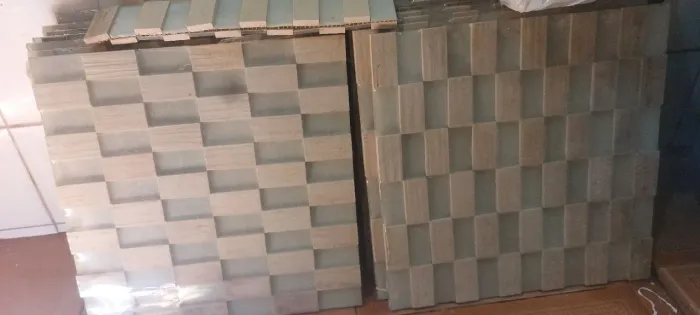 Pastilha Mosaico Premium em Mármore/Pedra Natural e Vidro - 18 Placas (~1,6 m²)