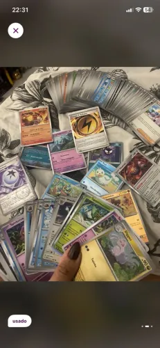 Lote 180 cards pokemon tcg