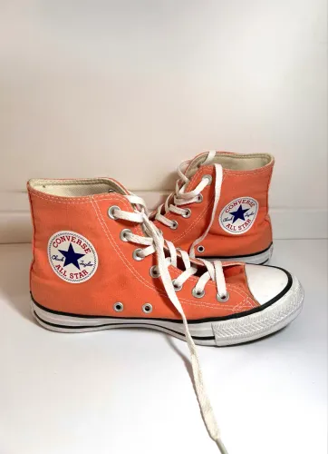 Converse All Star Cano Alto 35 Salmão Original Feminino