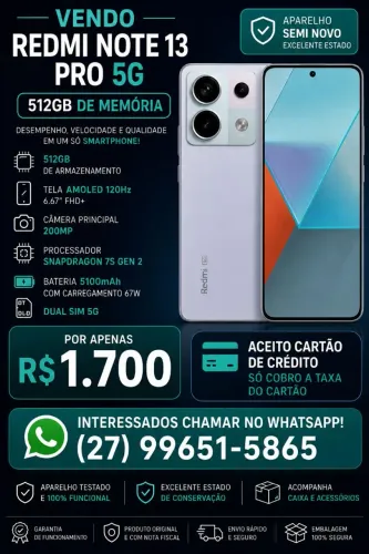 Redmi not 13 pro 