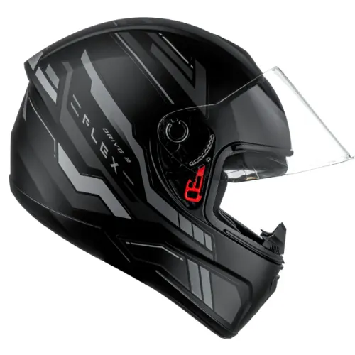Capacete Fly Drive 2 Preto Fosco com Grafite - INMETRO