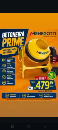 Betoneira 400 lt