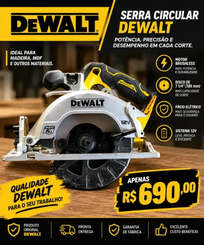 Serra Circular DCS 512 Xtreme (12V) MAX (DeWALT)