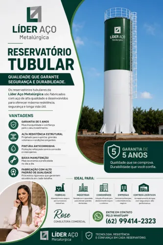 Caixa D'água Tipo Taça e Tubular - Direto da Fábrica (5 Anos Garantia)