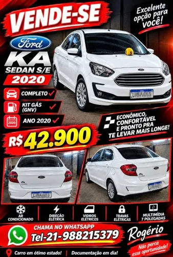 Ford KA+ Sedan 1.0 Tivct Flex 4P 2020