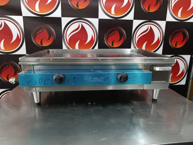 Chapa industrial 2 quimador marca MONARCHA modelo CH80GSP gás GLP nova