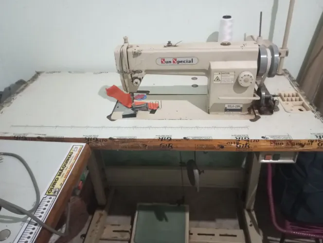Reta industrial máquina de costura
