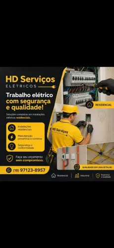 Eletricista residencial e Industrial.