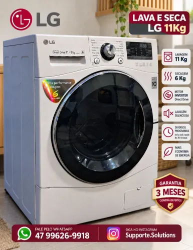 LAVA E SECA LG 11KG COM GARANTIA
