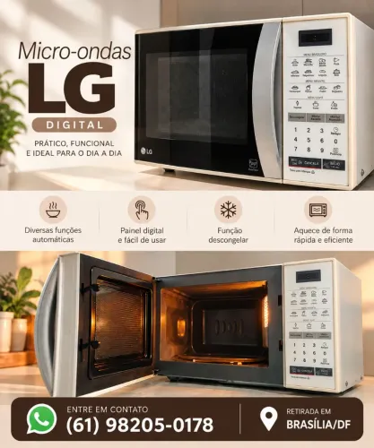 Micro-ondas LG Digital - Funcionando Perfeitamente