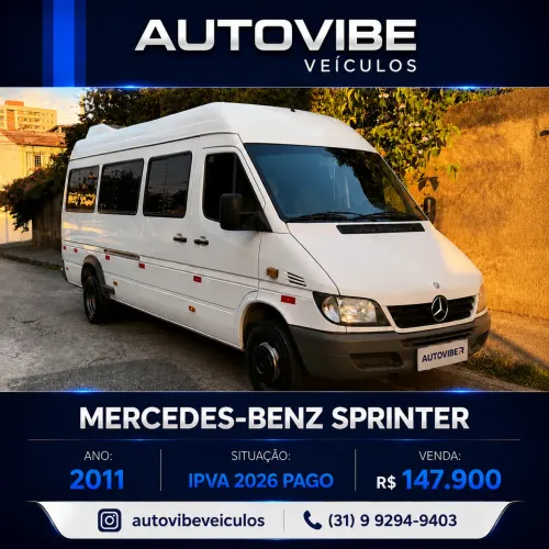 Mercedes-Benz Sprinter 413 Van Luxo 2.2 16 E 20L Dies 2011