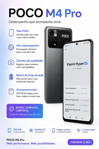 ? POCO M4 Pro 256GB à Venda ?