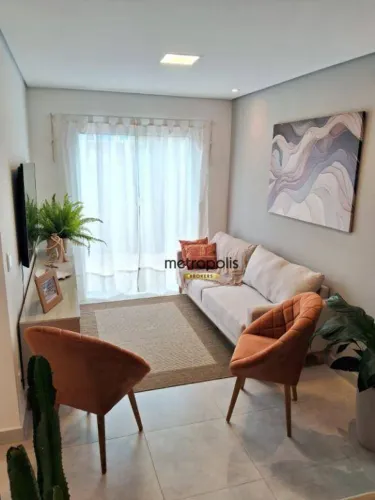 Apartamento com 2 dormitórios à venda, 58 m² por R$ 310.000,00 - Chácara vista - Bertioga/