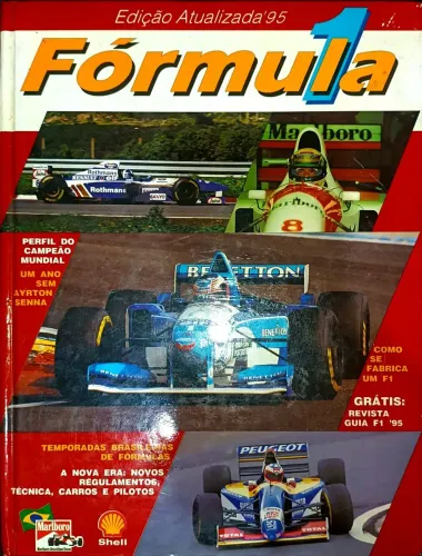 livro anuário Fórmula 1 (1994-1995) Edição Atualizada '95 capa dura , muito conservado.