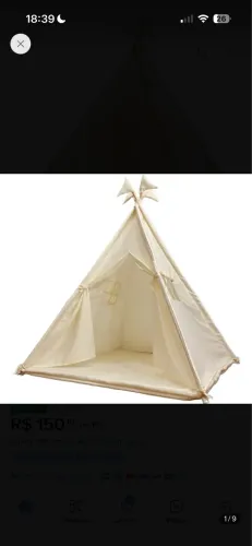 Cabana tenda/barraca - infantil