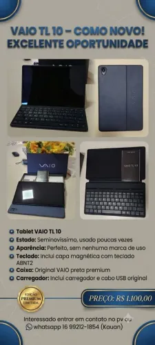 Tablet Vaio TL10