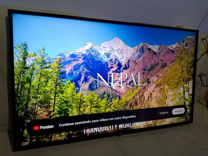 Tv LG 4k de 50 Smart top de linha com os pes