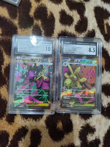 Cartas pokémon graduadas mega MAWILE e mega lopunny