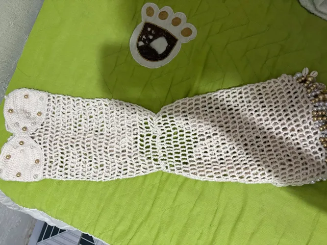 Vestido de crochê