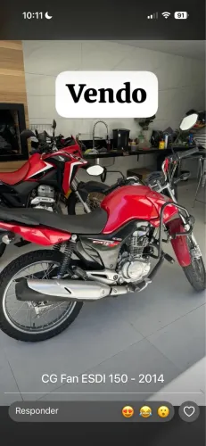 VENDO FAN 150 LINDA EM PERFEITO ESTADO