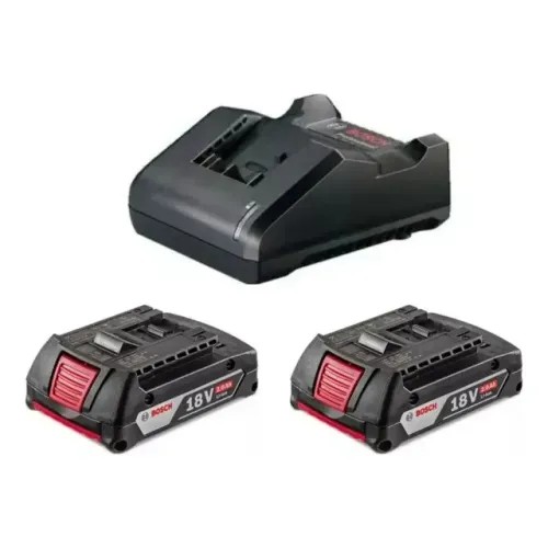 Kit de duas baterias 18v-2.0Ah + Carregador ( Bosch )